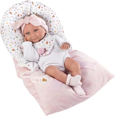 Poppen Tina - Baby pop - Kinderspel - Zonder mechanisme - 40 cm - Roze
