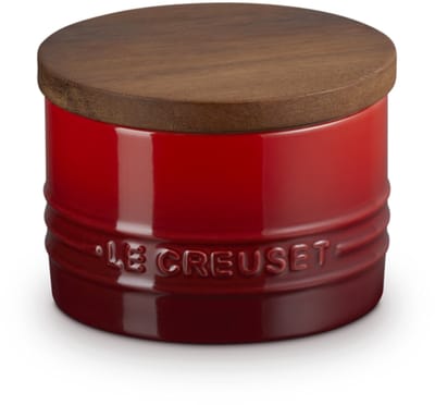 Le Creuset Signature Voorraadpot Met Houten Deksel 0,20 Liter Kersenrood