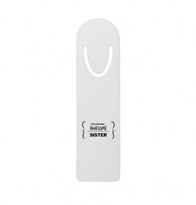 Hacebo® - I am a freaking awesome sister metalen boekenlegger - Zus - geweldige zus - liefste zus - verjaardag - cadeau - kado - bedankje - geschenk Bladwijzer boekenleggers - 12.7 cm x 3.2cm