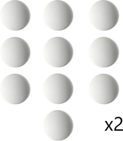 20 Witte Zelfklevende Deurstoppers - Muurbeschermer - Muur Beschermer / Cover - Deurklink Buffers - Deurklink Beschermer