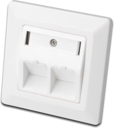 Digitus DN-93801-1 Keystone houder 2-voudig Wit