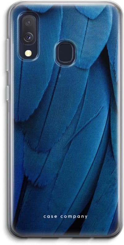 Case Company® - Hoesje geschikt voor Samsung Galaxy A40 hoesje - Pauw - Soft Cover Telefoonhoesje - Bescherming aan alle Kanten en Schermrand