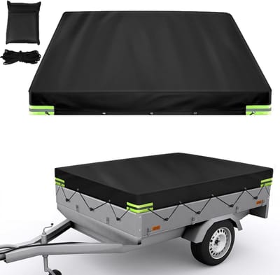 Aanhanger Zeil - Afdekzeil Trailer - Aanhanger Beschermen - Waterdicht Oxford Materiaal - 210 x 114 cm - Zwart