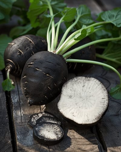 2 sets - Rammenas Zaden Raphanus Sativus Rond Zwarte Organic Eenjarig