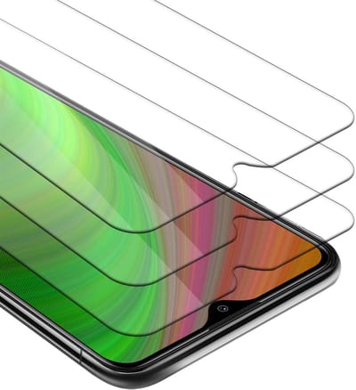 Cadorabo 3x Screenprotector geschikt voor Xiaomi RedMi 8A - Beschermende Pantser Film in KRISTALHELDER - Getemperd (Tempered) Display beschermend glas in 9H hardheid met 3D Touch