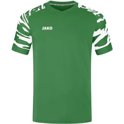 Jako Wild Shirt Korte Mouw Heren - Wit / Sportgroen | Maat: S