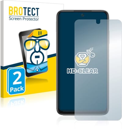 BROTECT - Screenprotector voor Xiaomi Redmi Note 11 4G - Folie Beschermfolie transparant 2 Stuks