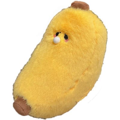Ronde Cartoon Banaan Pluche Speelgoed Gezellig Zacht Fruit Pluche Knuffels Kussen Kantoor Slaapkussen Mooie Kamer Decoratie Kerst Verjaardagscadeau Voor Kinderen