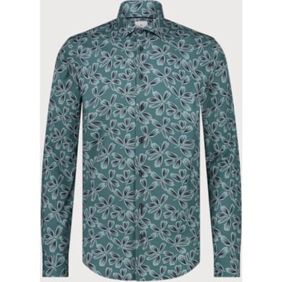 Blue Industry Bloemenprint stretch shirt |