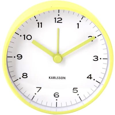 Karlsson Wekker Circus Rings - Groen - Ø9cm - Scandinavisch - Wekker voor slaapkamer - Wekkers
