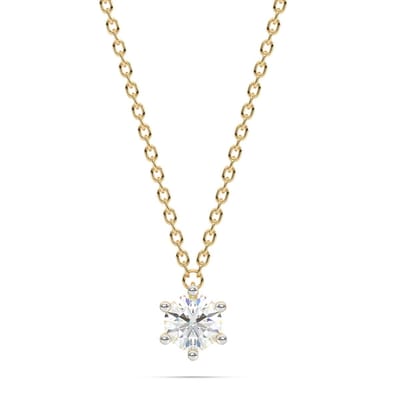 Diam Addict Halskette 585 Gelbgold mit im Labor gezüchtetem Diamanten