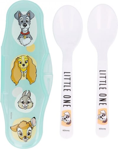 Disney Baby klassiek reisbestekset - opbergdoosje met 2 lepels