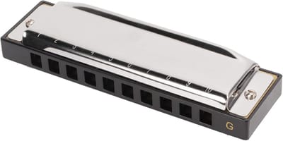 Draagbare Mondharmonica - Muziekinstrument - Beginners Muziek - Koperen Plaat - 11 x 4 x 3 cm - Zilver