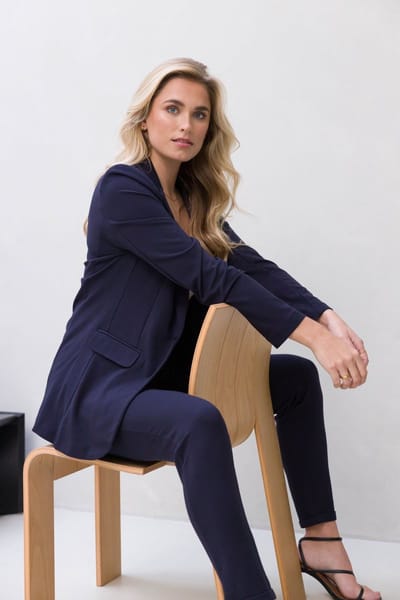 BASE LEVEL Yace Blazer - Dark Blue - maat 36