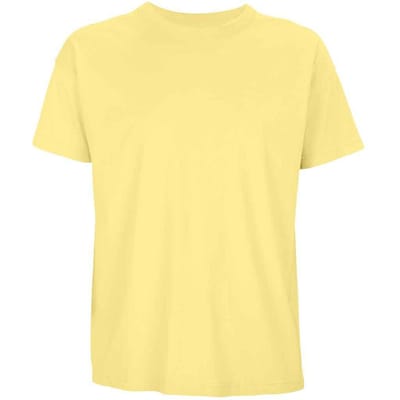 SOLS Heren Boxy Organic Oversized T-shirt (Lichtgeel)