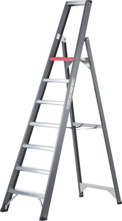 Altrex Falco 7 treeds - Enkel oploopbare industrietrap - Werkhoogte 3.65m - Opberghoogte 2.44m