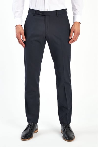 Next - Heren - Tailored fit - Chique stretchy broek - Blauw