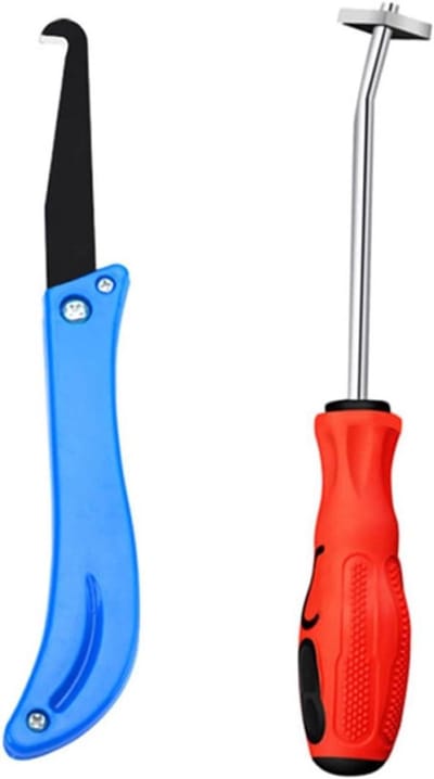 Tegelvoeggereedschap Kitverwijderaar - Voegenschraper Set - Oude Voeg Verwijderen - Ergonomische Handgreep - 2 Stuks - Willekeurige Kleur