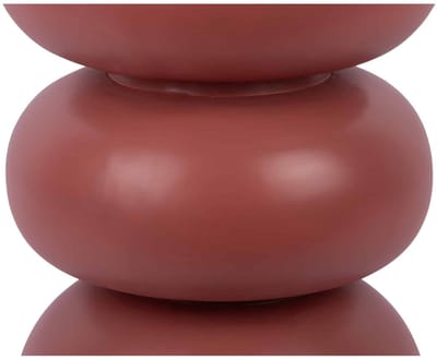 Leitmotiv Kruk Curva - Donkerrood - 35.5x35.5x44cm - Modern