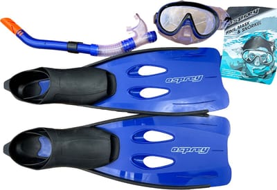 Osprey Snorkelset - Vinnen, Masker & Snorkel - Maat 40-41 EU - High Performance - Breed Zicht