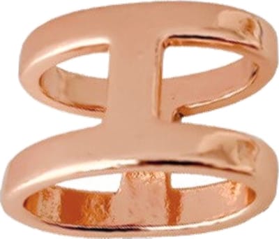 Fako Bijoux® - Sjaalklem - Sjaal Klem - Sjaal Ring - Ovaal Mini - 21x13x16mm - Rosé Goudkleurig