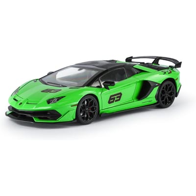 1/18 Aventadors Svj 63 Legering Raceauto Model Diecasts Metaal Speelgoed Sportvoertuigen Auto Model Geluid En Licht Simulatie Kinderen Cadeaus