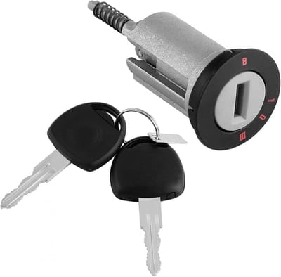 Contactslot Cilinder - Ontstekingsslot Slotcilinder - Auto Starten - Met 2 Sleutels - 1x1x1 cm - Metaal