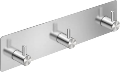 Igoods Handdoekhaakjes Zelfklevend - Badkamer & keuken - Handdoekhouder Zilver | 3 in 1