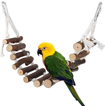 Houten Vogel Ladder voor Kooi - Speelgoed en Accessoires voor Vogels
