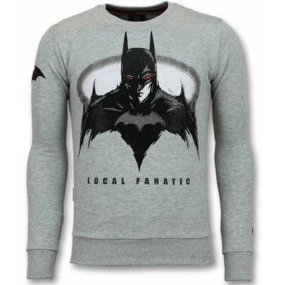 Batman Trui - Batman Heren Sweater - Truien Mannen - Grijs