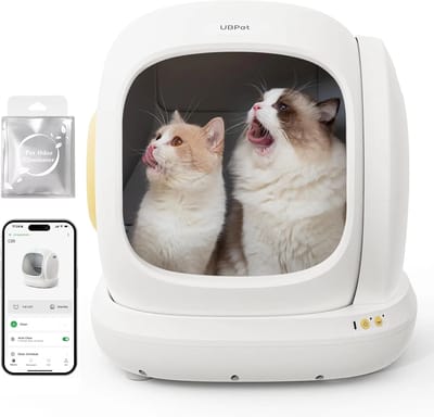 Ubpet C20 Zelfreinigende Automatische Kat Toilet Grote Opening/Ultra Veilig/Geurcontrole/Lage Ingang/App