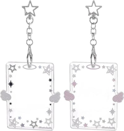Fotokaarthouder - ID Kaarthouder - Kaarten Beschermen - Engelenvleugel Design - 10 x 8.9 cm - Gemengde kleuren