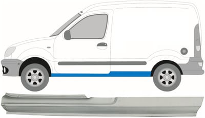 Volledige dorpel voor Renault Kangoo 1997-2008 / Links