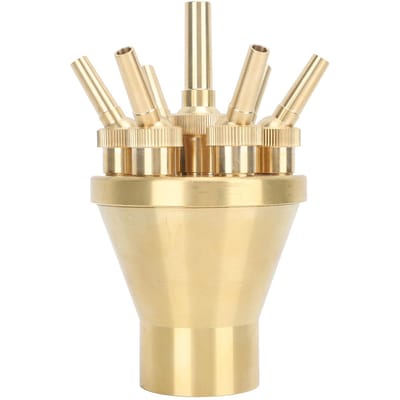 Buse de Fontaine d'Eau en Cuivre Jet Direct Universel Réglable Tête d'Arroseur de Piscine pour Jardin G2 beige