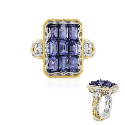 Cavill - Zilveren ring 925 sterling met 2,187 ct Tanzaniet - Achthoekige Smaragd geslepen Edelstenen - Elegante damesring - Blauw & duurzaam