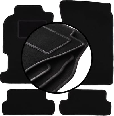 Complete set veloursmatten voor: Honda CRX DelSol coupé, cabrio (1992-1997)