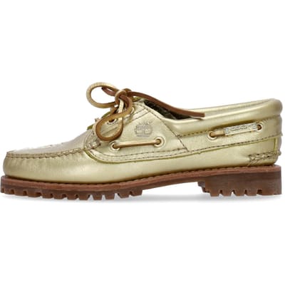 Heritage Noreen 3 Eye handgenaaide gouden lifestyle-damesschoen