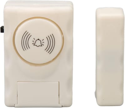 Alarm Deur Sensor - Magnetisch Alarm - Inbraak Preventie - 105 Decibel Geluid - Compact Formaat - Wit