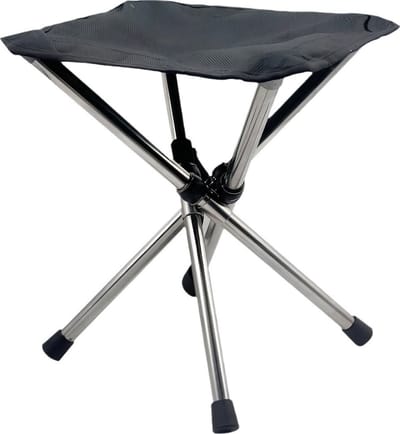 Somstyle Viskrukje Opvouwbaar - 30.5x30.5x36 CM - Camping Krukje Inklapbaar - Reiskruk - Lichtgewicht - Zwart
