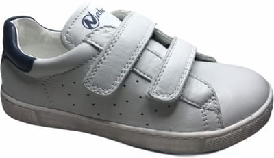 Naturino - Hasselt - Mt 35 - Velcro's lederen sneakers - gebroken wit navy