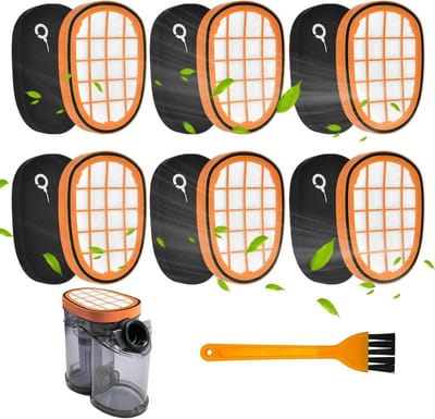 Set van 6 vervangingsfilters voor SpeedPro Max Aqua, geschikt voor meerdere modellen en accessoires