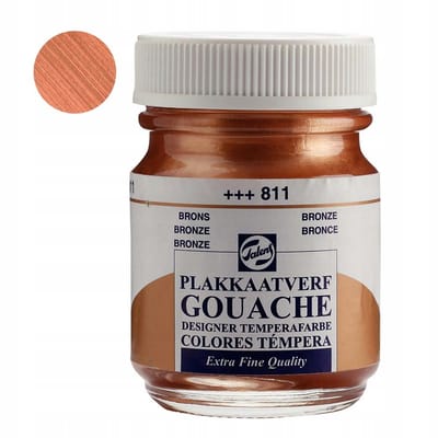 Talens Gouache Verf 811 Brons 50 ml - Extra Fijne Kwaliteit