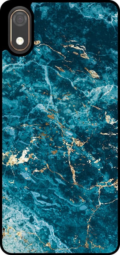 Smartphonica Telefoonhoesje Geschikt voor Huawei Y5 (2019) met marmer opdruk - TPU backcover case blue marble design - Blauw geschikt voor Huawei Y5 (2019)