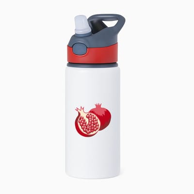 Hacebo® - Dragon fruit waterfles met rietje rood - Fruitschaal - Fruit liefhebbers - pitaya - vrucht - gezond eten - water fles - 650ML