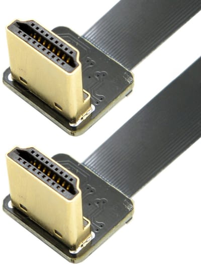IMstore - HDMI Kabel - Flat Extension - 0.2M - Zwart - Voor Camera - Verbeter gimbal prestatie - Male to Male connector
