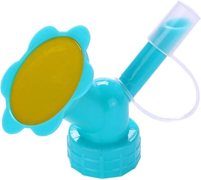 Flessendop Sprinkler - Gieter Tuit - Planten Water Geven - Dubbele Kop Instelbaar - 2.8 cm Diameter - Blauw