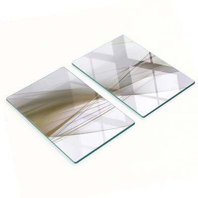 Multifunctionele decoratieve keukenplanken van gehard staal met abstractiemotief, 2x40x52 cm