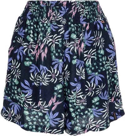 Brunotti - Essia-Print - Korte Broek Zwart - 100% Viscose - Korte Broek Dames - Loose Fit - XS