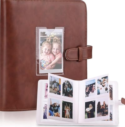 Dailygoods- Fotoalbum met 256 vakken - Instax Mini/Fujifilm/Polaroid - Mini Fotoalbum - Bescherming voor foto's - Kwaliteitsproduct - Instant Fotoalbum