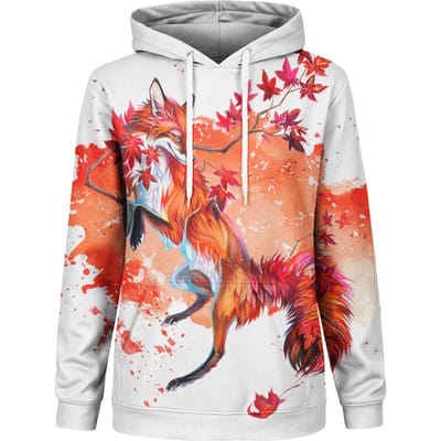 "Japanese Maple Fox" Hoodie